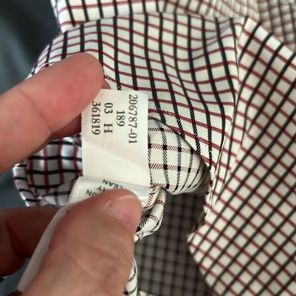 Banana Republic Plaid Button Down Shirt Size Large